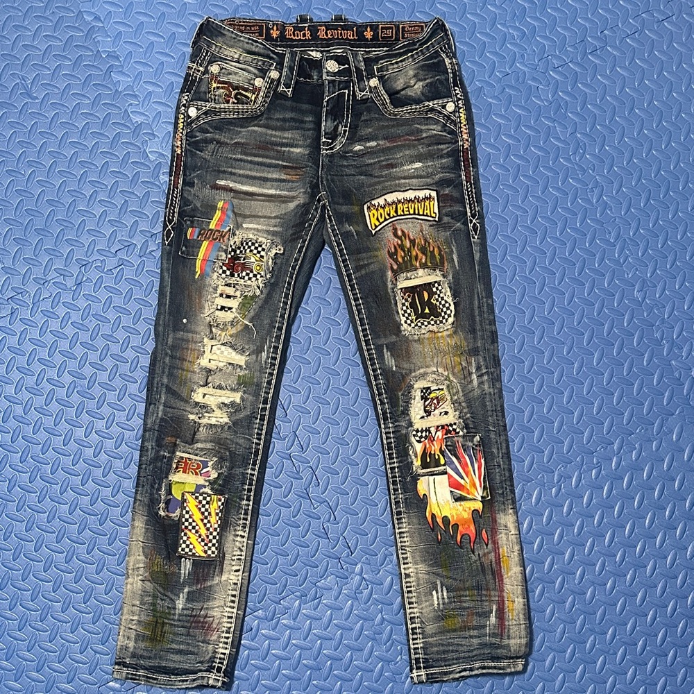 Rock Revival Men's Denny Straight Stretch Jeans